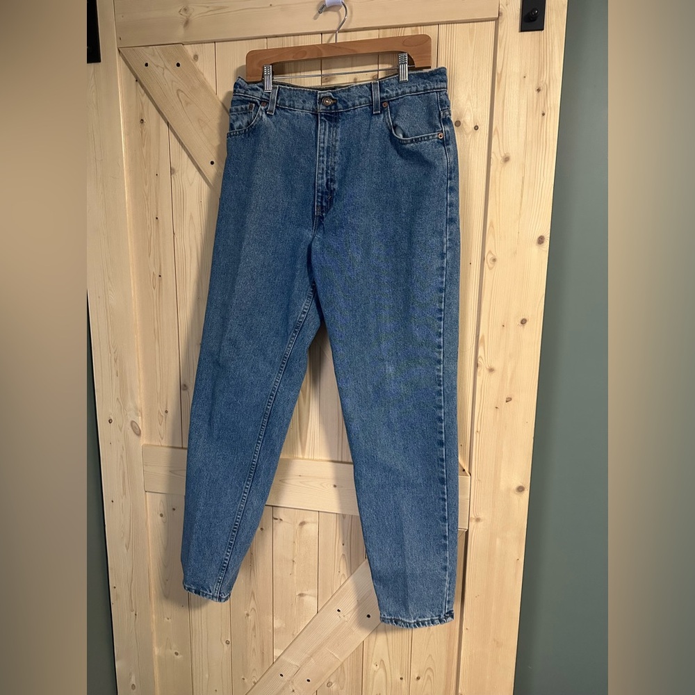 Vtg‎ Levi's 550 Relaxed Fit Tapered Leg Womens Denim Jean Sz 16 Made in USA